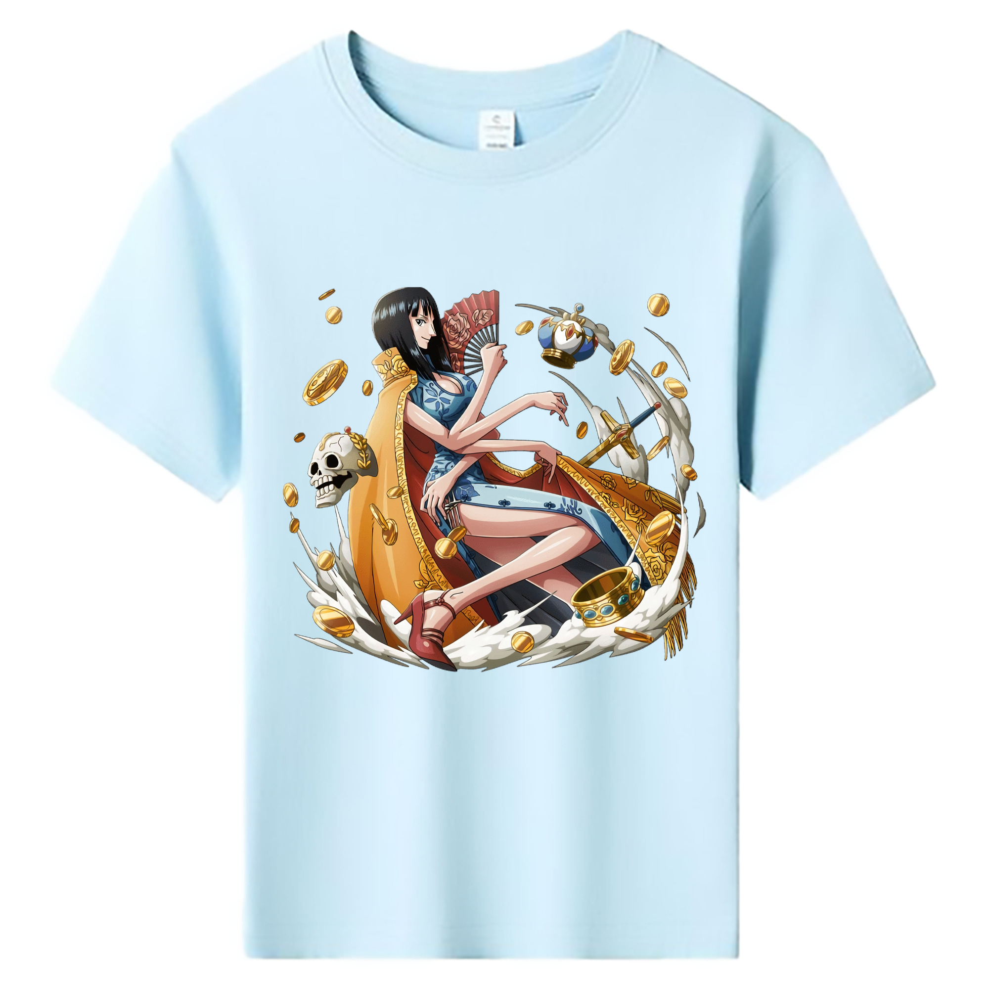ワンピース ニコ・ロビン ONE PIECE Nico Robin 綿100％キッズTシャツ（フロントプリント）